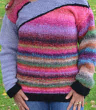 tone-on-tone sweater